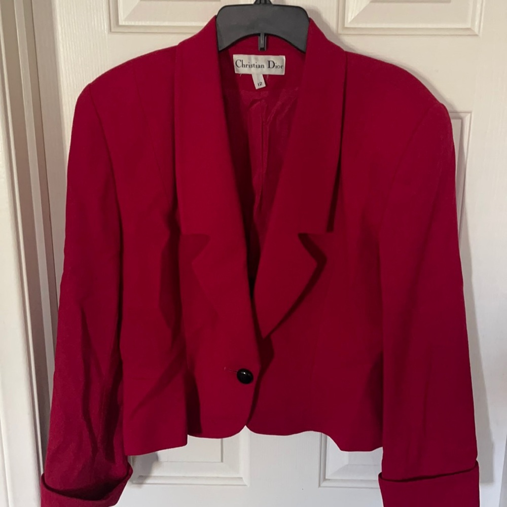 Christian Dior Red Blazer